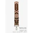 Camel and Brown Ethnic Fabric Shoulder Strap