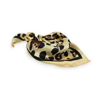 Leopard Print Square Scarf