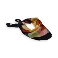 Multicolored square scarf with floral print