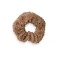 Scrunchie aus geringeltem Stoff in Taupe