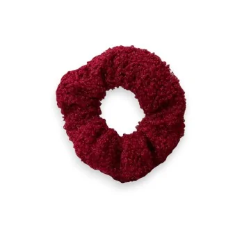 Bordeaux-farbener Scrunchie mit Kräuseleffekt