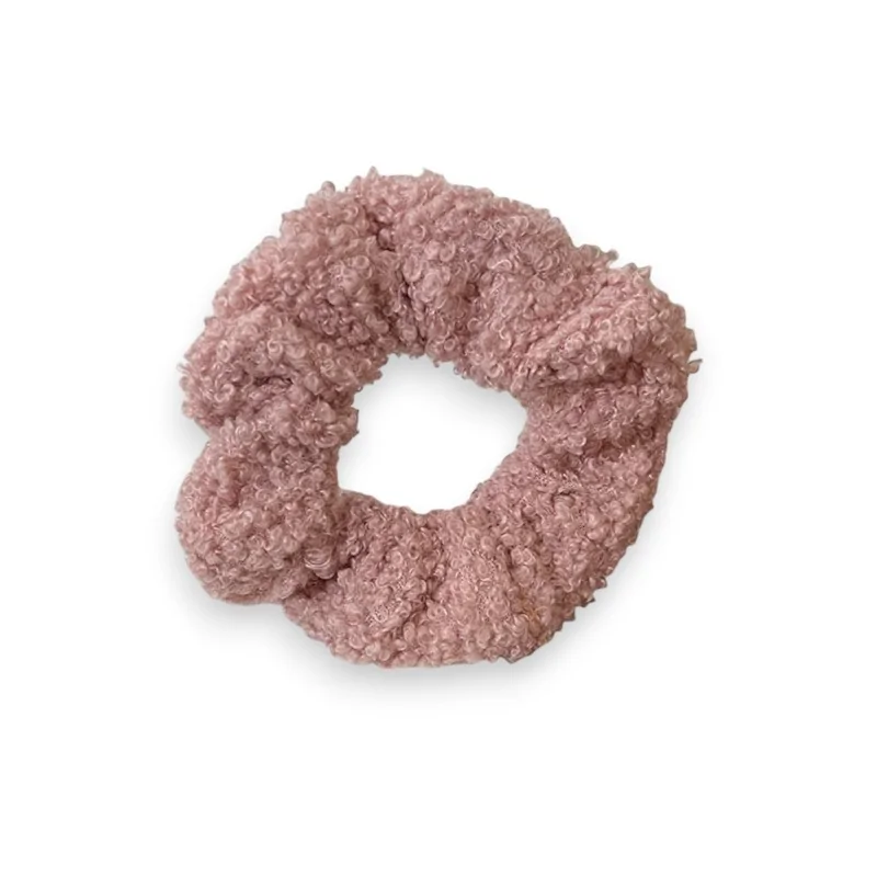 Scrunchie Curly Old Pink