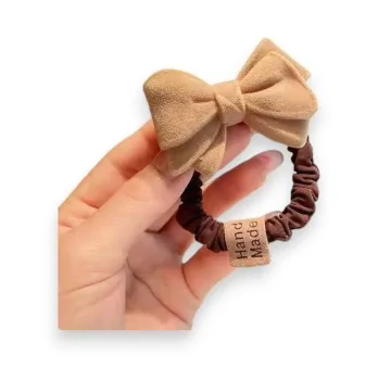 Fancy Suede Knot Scrunchie Hair Tie