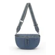 Marsupio a tracolla in pelliccia sintetica Blu di David Jones