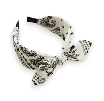 Diadema bandana blanca ancha