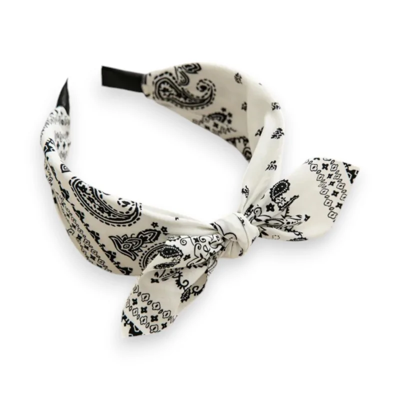 Diadema bandana blanca ancha