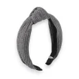 Fancy gray knit headband