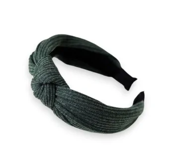 Bottle green knit headband