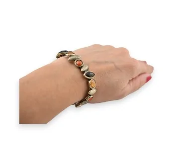 Elastisches Armband mit Vintage-Gold-Optik von Ikita