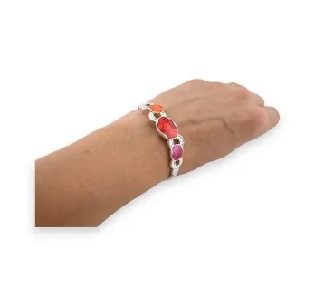 Ikita elastic bracelet with colorful stones