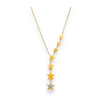 Collana Cascata di Stelle Scintillanti