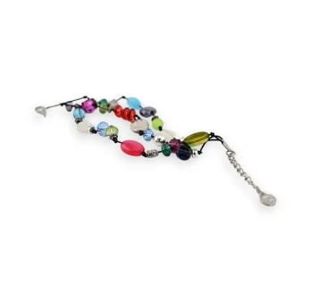 Pulsera de fantasía Ikita con cuentas multicolores