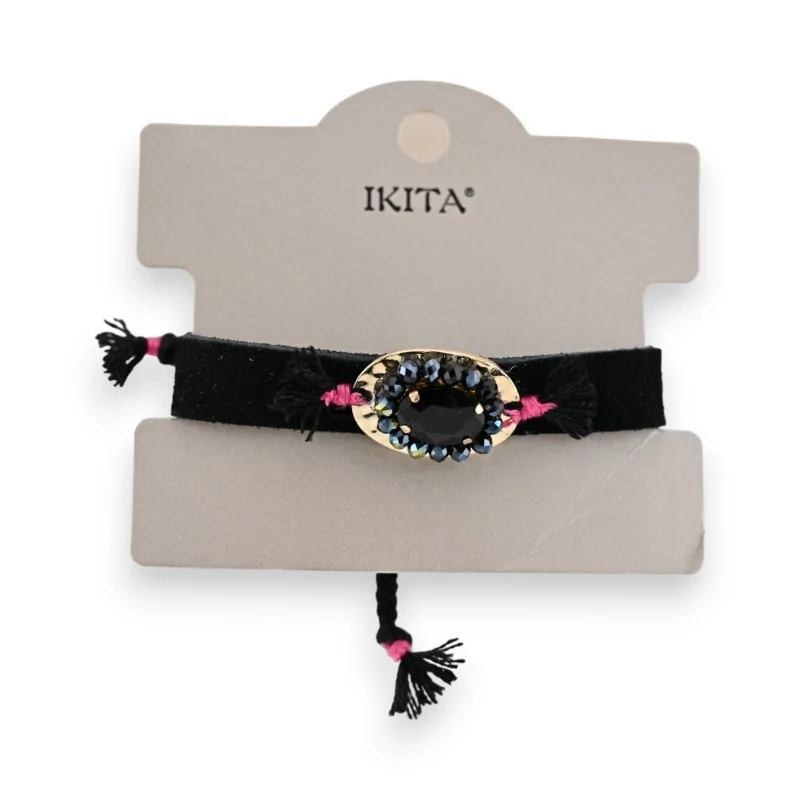 Ikita fancy bracelet in black fabric