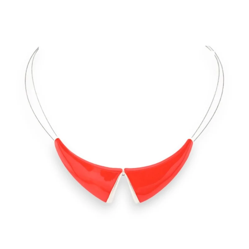 Collar Fantasía Cuello Peter Pan Rojo de Ikita