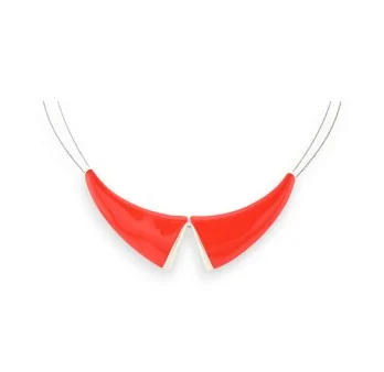 Collar de Fantasía Cuello Babero Rojo de Ikita