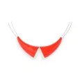 Collier Fantaisie Col Claudine Rouge de chez Ikita