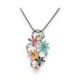 Multicolored Floral Necklace by Ikita