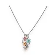 Multicolored Floral Necklace by Ikita