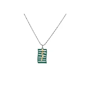 Ikita Design Green Costume Necklace