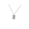 Rectangular design necklace in Grey by Ikita