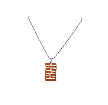 Ikita openwork rectangle necklace