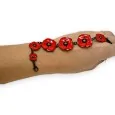 Bracelet Coquelicots de chez Lolilota