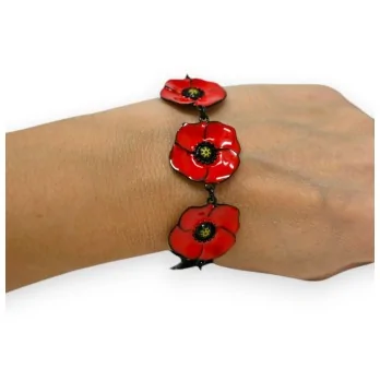 Bracelet Coquelicots de chez Lolilota