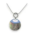 Ikita Silver-Plated Pearlescent Locket Necklace