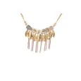 Bohemian Golden Feathers Ikita Fashion Necklace