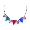 Collier fantaisie triangles colorés de chez Ikita