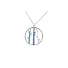 Ikita Bamboo Fantasy Necklace Blue Shades