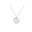 Ikita colorful bamboo costume necklace in Pastel