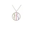 Collier fantaisie Ikita bambou coloré Pastel