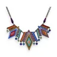 Geometric Multi-Colored Fashion Necklace