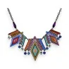 Collier Fantaisie Géométrique Multi-Couleurs