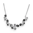 Fantasy Necklace Night Flower Black and Gray