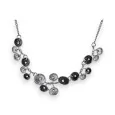 Fantasy Necklace Night Flower Black and Gray