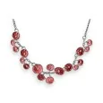 Collier Fantaisie Coquelicots Design rouge