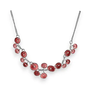 Collana Fantasia Papaveri Design rosso