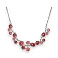 Collier Fantaisie Coquelicots Design rouge