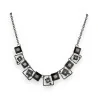 Black and white geometric necklace