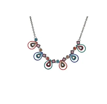 Collier Fantaisie Multicolore Gouttes