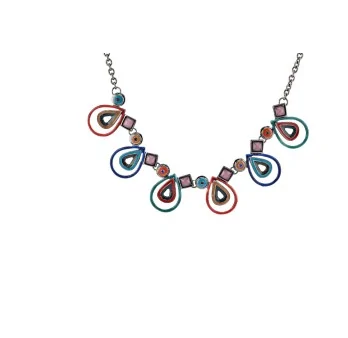 Collier Fantaisie Multicolore Gouttes