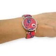 Orologio Elastico rosso con motivi floreali di Ernest