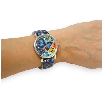 Ernest Multicolored Butterfly Watch