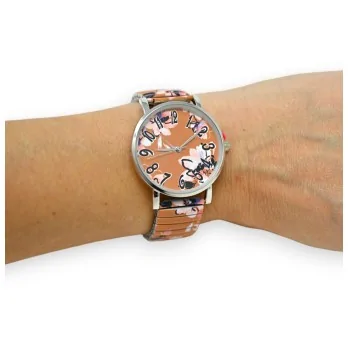 Armbanduhr Ernest Floral Ocker