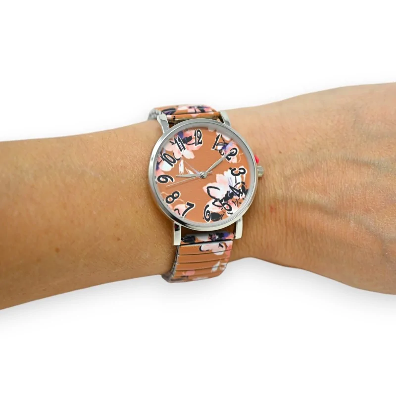 Reloj Ernest Floral Ocre