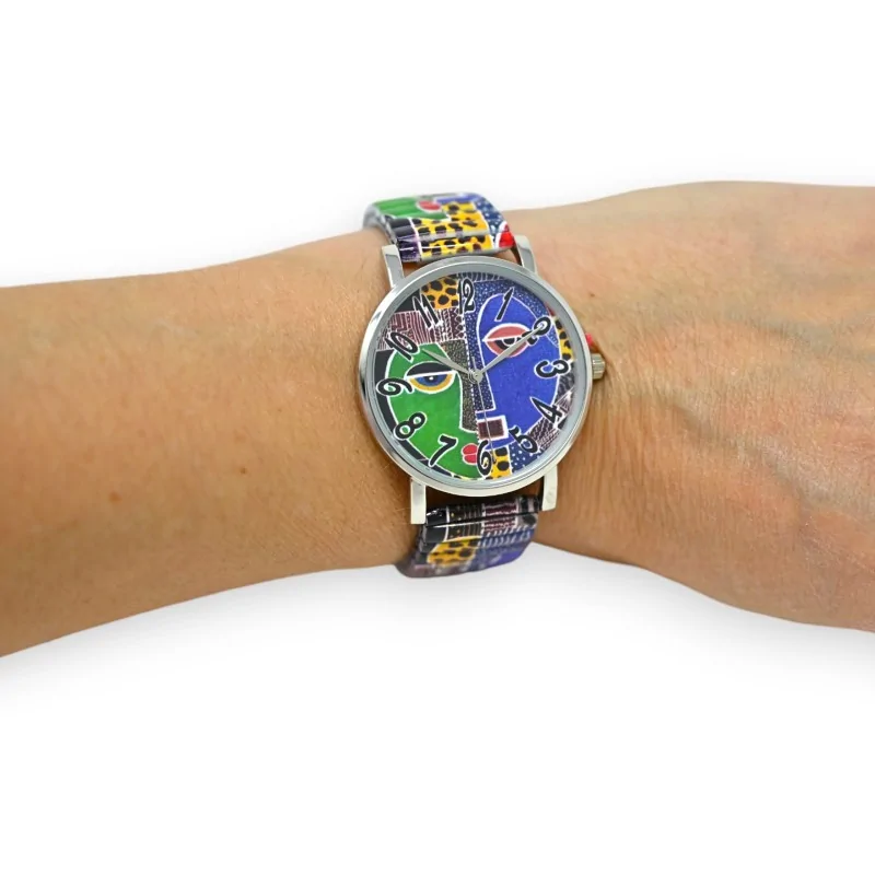 Orologio Elastico Colorato Patchwork con quadrante di Ernest