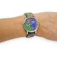 Colorful Elastic Patchwork Face Watch by Ernest