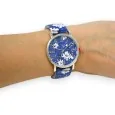 Ernest Watch Floral Elegance Blue and White